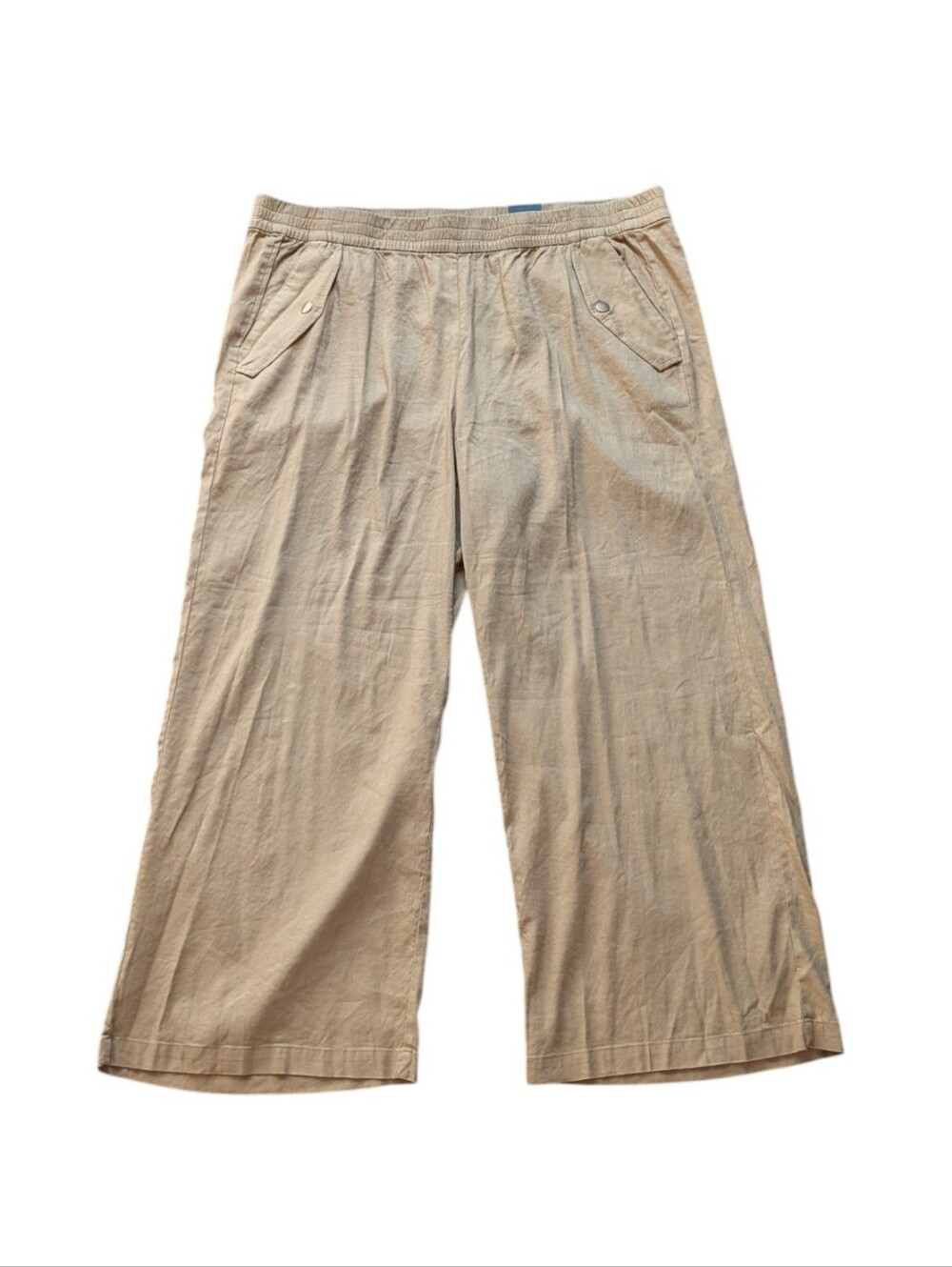 INC International Concepts Linen Blend Wide Leg Pants NWT